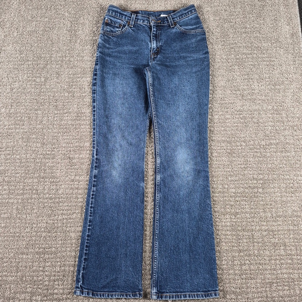 Vintage 90s Levis 517 Bootcut Jeans Womens 26x30 Blue Denim Western Made in USA